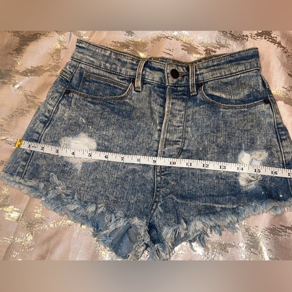 GUESS Ultra High Rise Denim Shorts - Picture 2 of 7